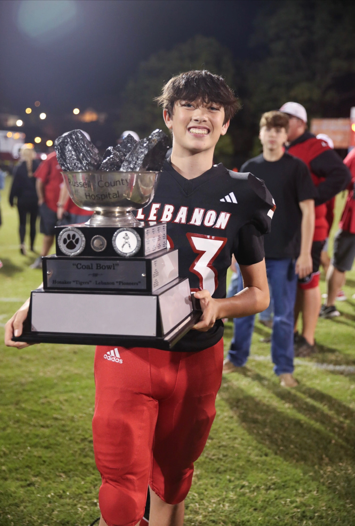 Football player in action